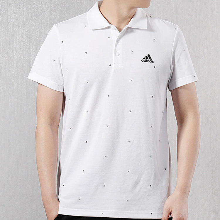 adidas Sports Stylish Short Sleeve Polo Shirt White DY3426