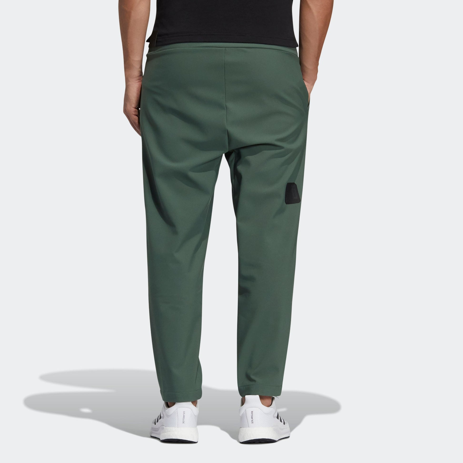 adidas Wj Pnt Wv Warm Solid Color Loose Athleisure Casual Sports Pants Green GP0890