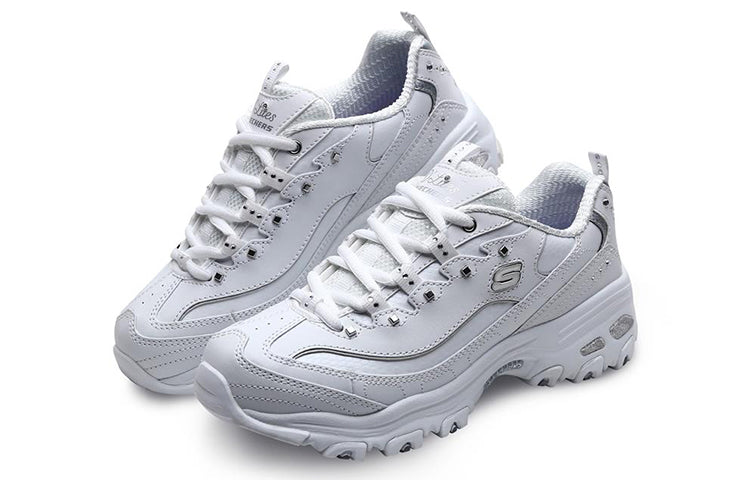 (WMNS) Skechers D lites Silver/White 11979-WSL