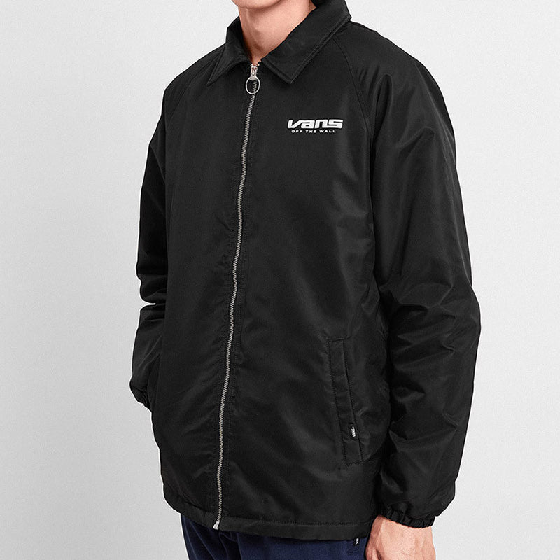 Vans Unisex Logo Printing Lapel Jacket Black VN0A4MLDBLK