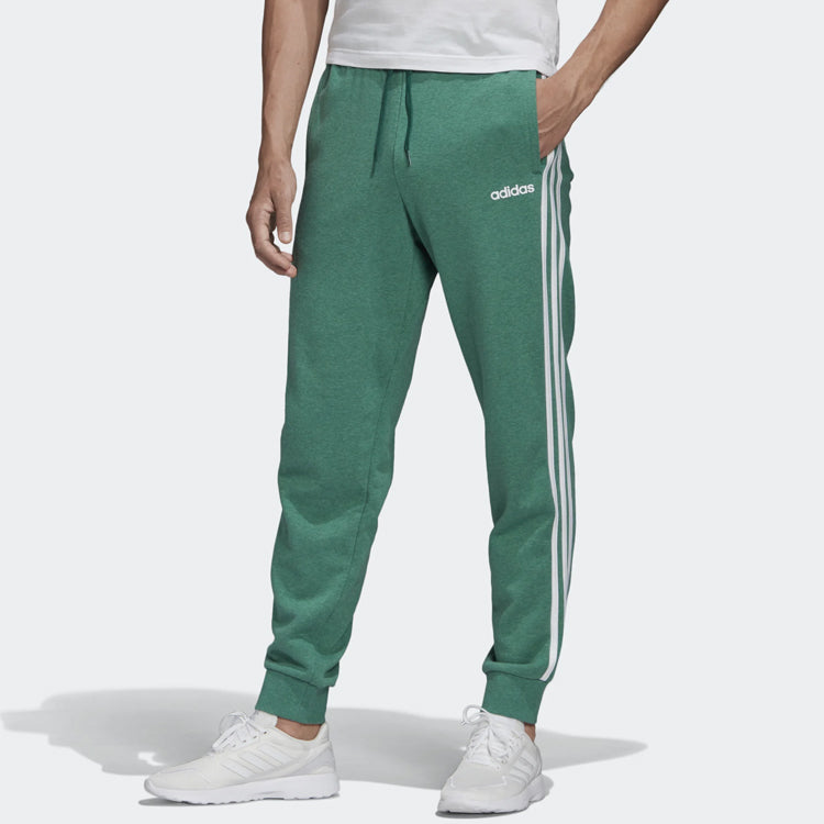 adidas Classic Logo Printing Drawstring Sports Pants Green FM6284