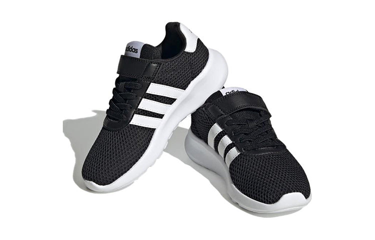 (GS) adidas Lite Racer 3.0 Hook & Loop 'Black White' HQ3763