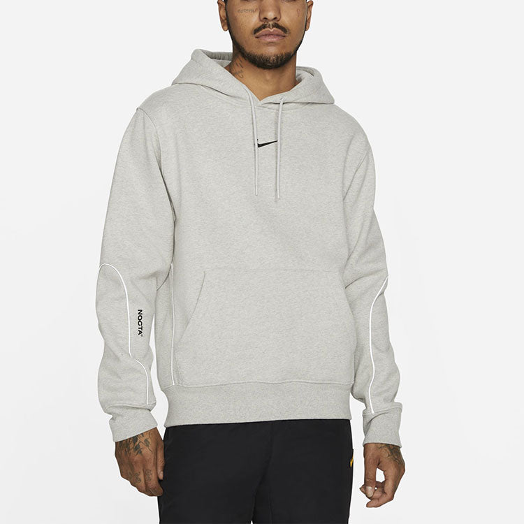 Nike x NOCTA Drake Fleece Hoodie Asia Sizing 'Grey Black' DA4104-052