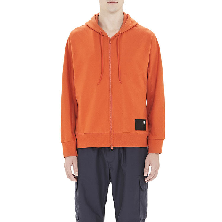 Men's Y-3 Solid Color Casual Hooded Drawstring Orange FJ0439