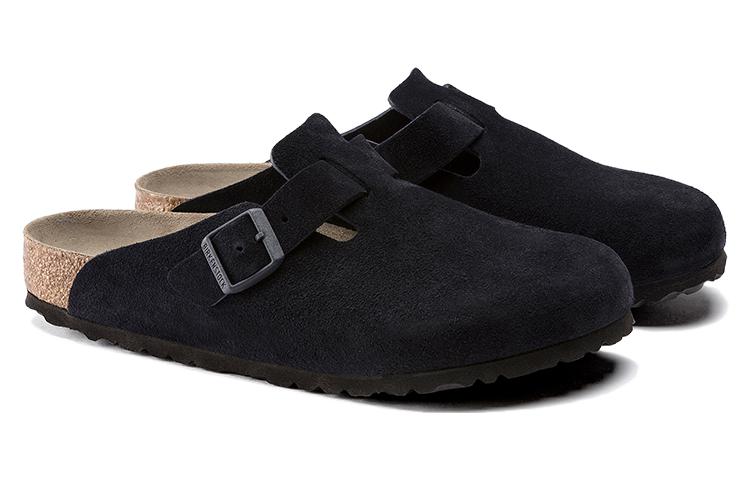 Birkenstock Boston Soft Footbed Suede Leather 'Midnight' 1023910