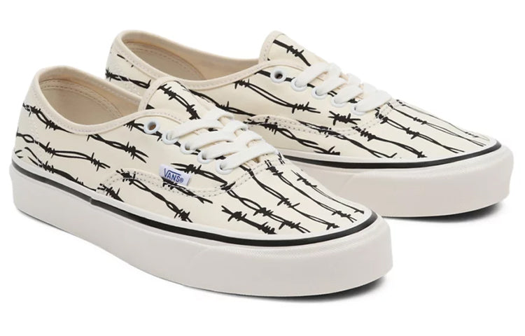 Vans Unisex Anaheim Factory Authentic 44 Dx Low-Top Sneakers White/Black VN0A5KX4AXF