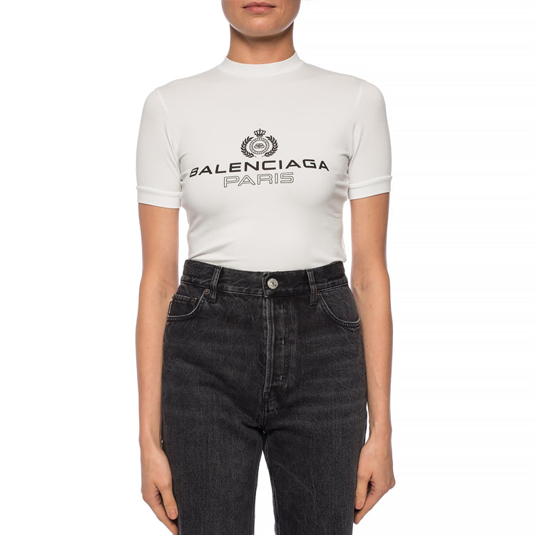 Balenciaga SS21 Alphabet Short Sleeve White 594603TGV479000