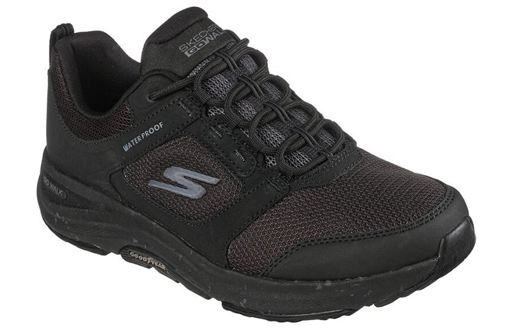 (WMNS) Skechers Go Walk Outdoors 'River Path - Pure Black' 124428-BBK