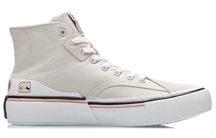 (WMNS) Li-Ning Canvas Hi Shoes 'Beige White' AECR008-2