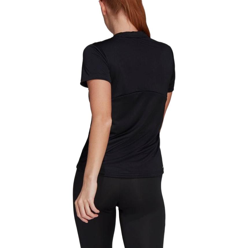 (WMNS) adidas Primeblue Designed 2 Move Logo T-Shirt Asia Sizing 'Black White' GL3820
