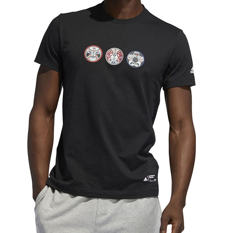 adidas GFX T CHINA Short-sleeve Tee Men Black FT2850