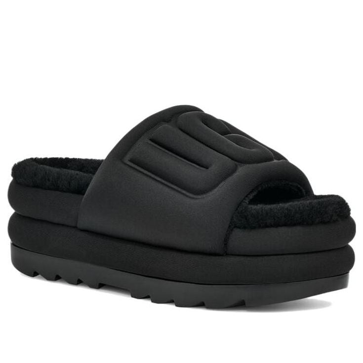 (WMNS) UGG Maxi Graphic Slide 'Black' 1131992-BBLC
