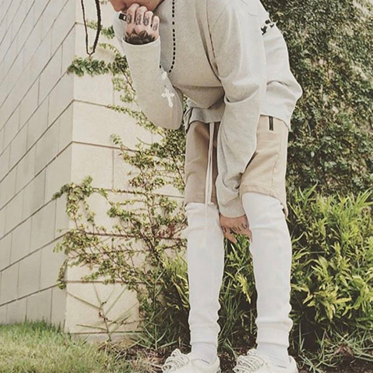 Fear of God Essentials Drawstring Shorts Silver Grey FOGPALL-LG-01