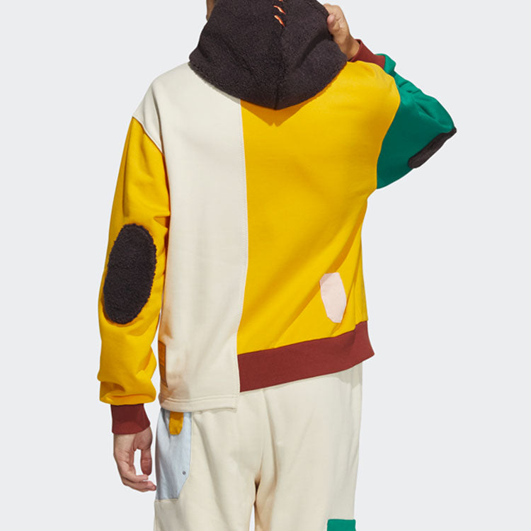 adidas originals x melting sadness Crossover Series Colorblock Splicing Irregular Pullover Multicolor HC0351