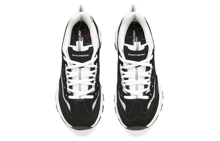 (WMNS) Skechers D'Lites 'Black White' 8730065-BKW