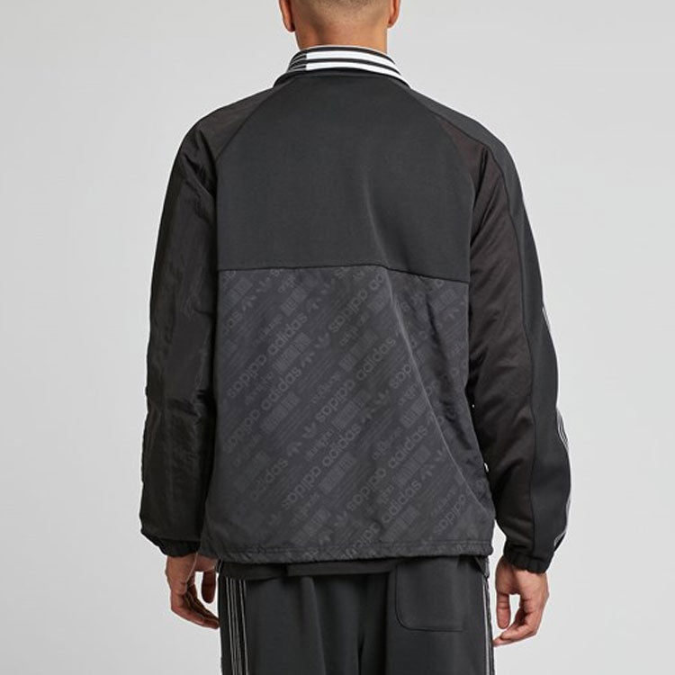 adidas originals x alexander wang Crossover Contrast Color Stitching Stripe Long Sleeves Logo Jacket Black BP6689