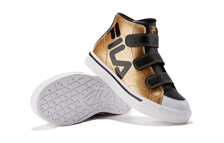 (GS) FILA Hook and Loop HighSneakers Gold K55B041380FGB