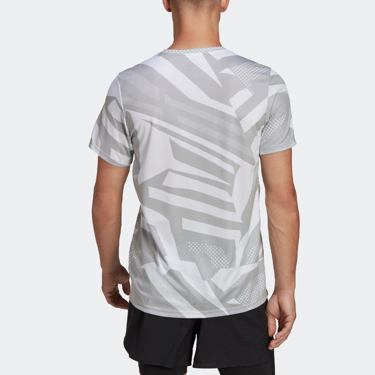adidas Own The Run Seasonal Tee 'Grey Two White' HM8432
