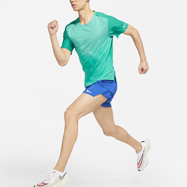 Nike Ultra Run Division Training Sports Quick Dry Breathable Short Sleeve Green DA1299-370
