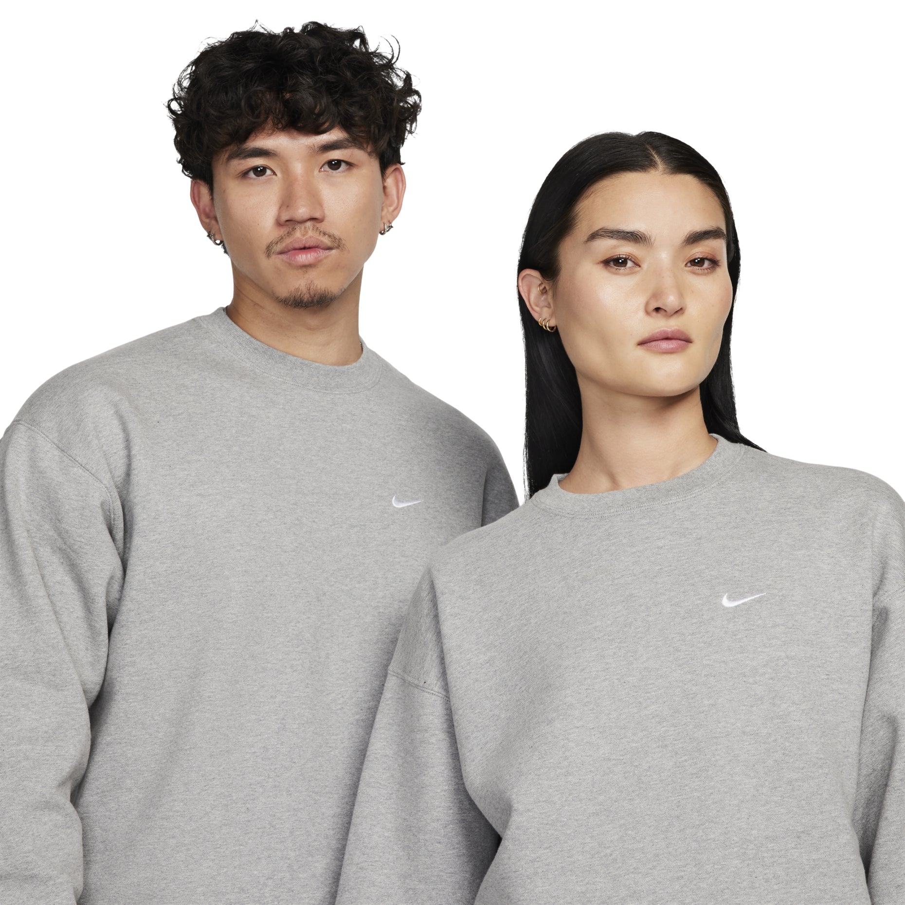 Nike Lab Swoosh Fleece Crewneck 'Grey' DX1362-063