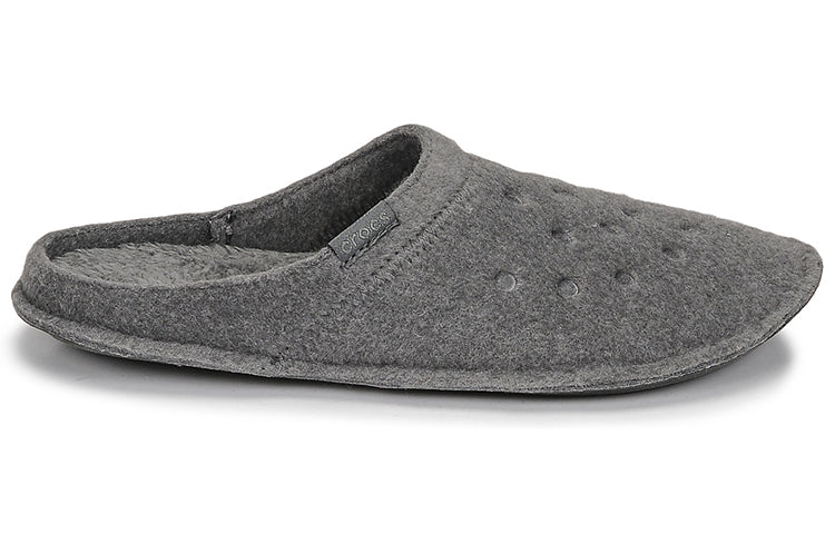Crocs Classic Slipper Casual Thicken Stay Warm Shoe Unisex Gray 203600-00Q