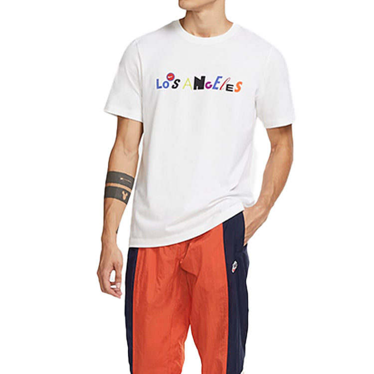 Nike Sportswear Casual Sports Round Neck Short Sleeve White DC2763-100