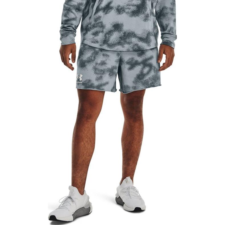 Under Armour Rival Terry 6inch Short 'Blue Grey' 1377578-465