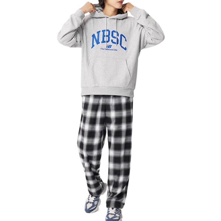 New Balance Logo Cotton Casual Pants Asia Sizing 'Black White' 5TC44833-MIX