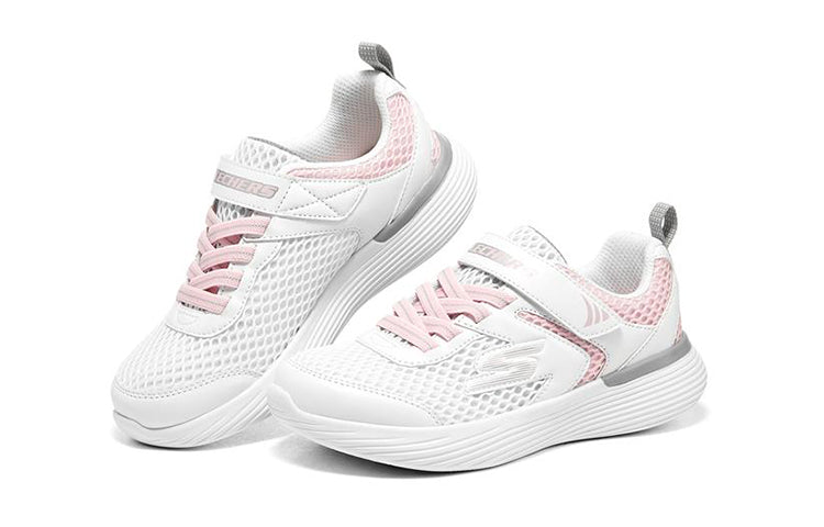 (GS) Skechers Go Run 400 V2 'White Pink' 302551L-WPK