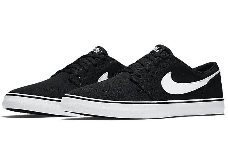 Nike Portmore 2 Solar Canvas SB 'Black White' 880268-010