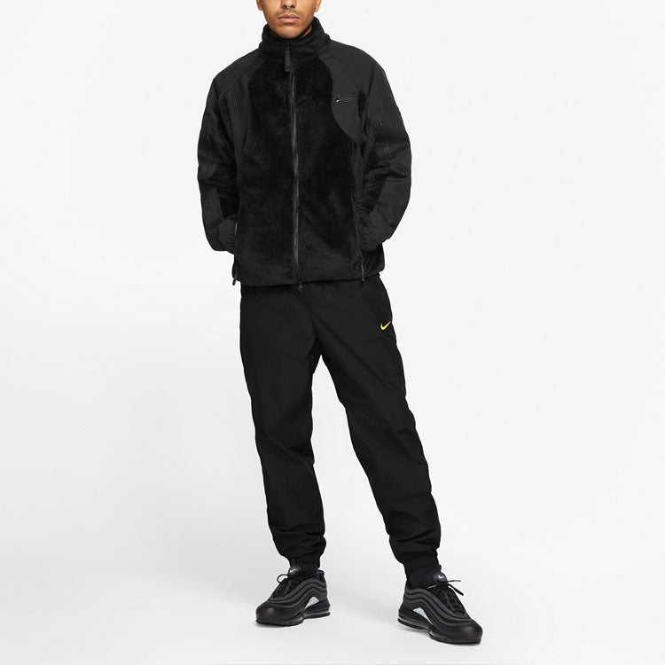 Nike x NOCTA Drake Fleece Splicing Jacket 'Black' DA3995-010