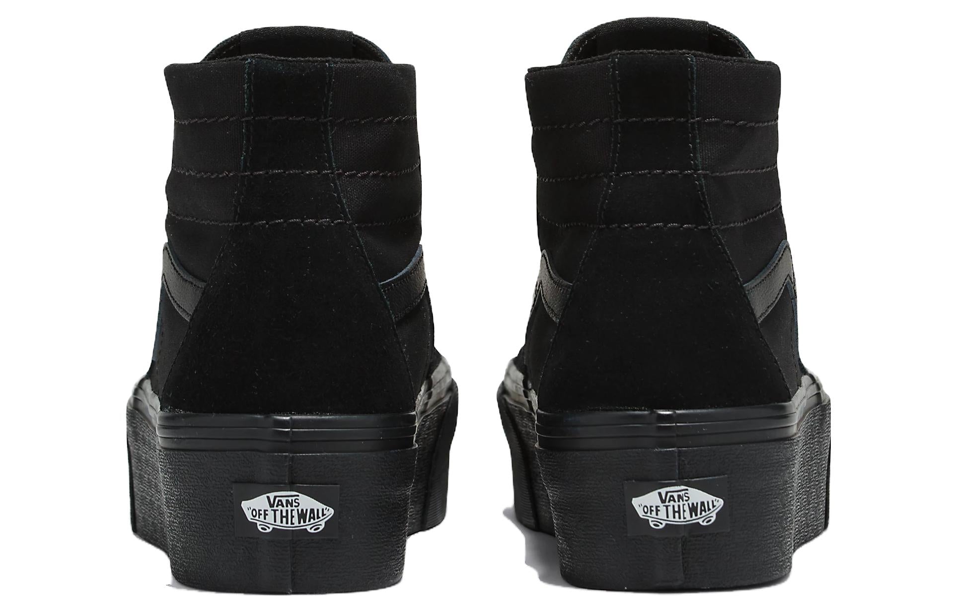 Vans Sk8-Hi Tapered Stackform Suede Canvas 'Black' VN0A5JMKBKA
