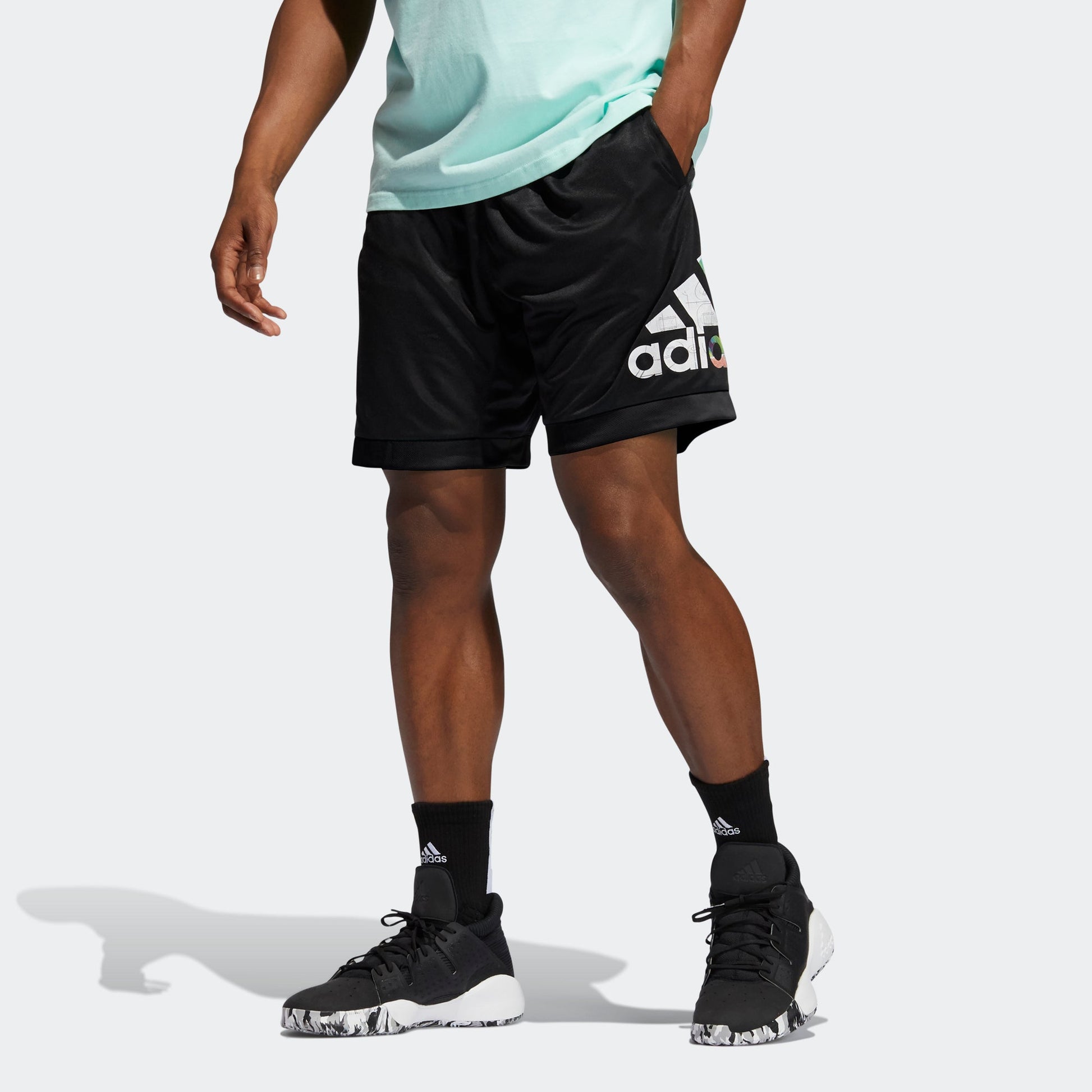 adidas Casual Basketball Sports Shorts Black GH6723
