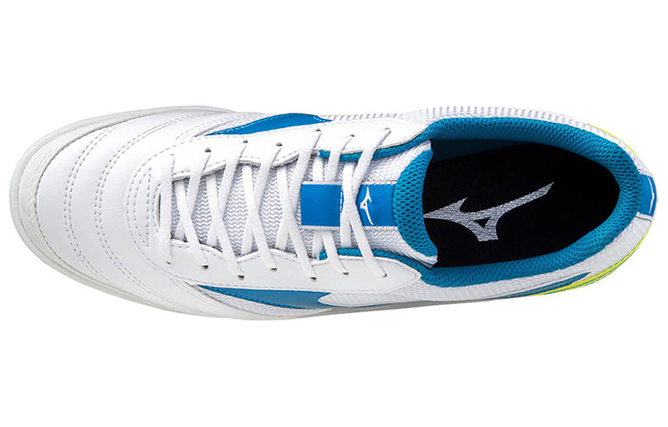 Mizuno Morelia Sala Club Low Tops Lightweight Volleyball Shoes White Blue Yellow Q1GA200324