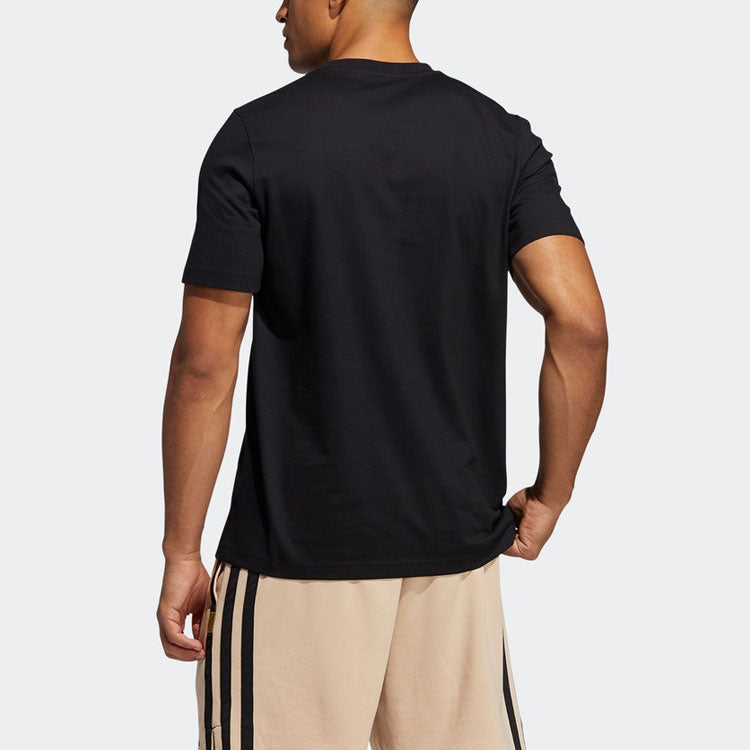 adidas Dame Avatar Bye Lillard Basketball Sports Cartoon Printing Loose Round Neck Short Sleeve Black GP3432