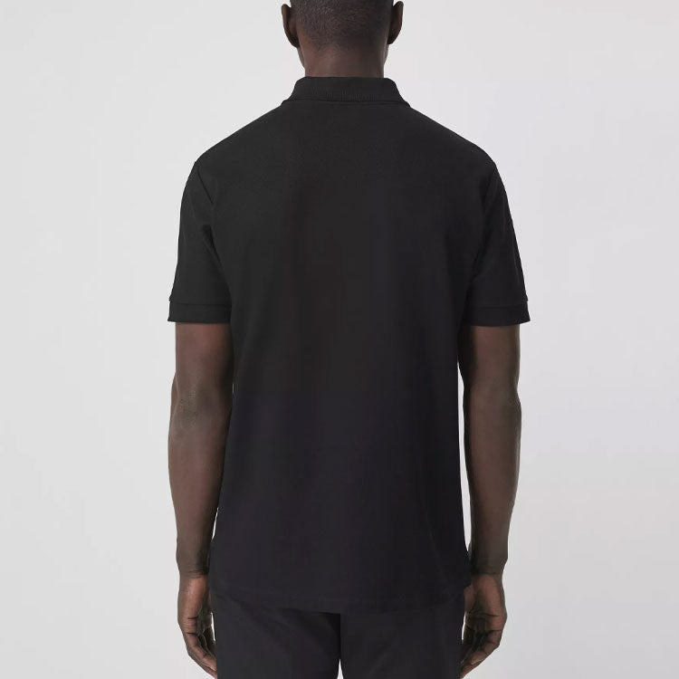 Burberry Pattern Short Sleeve Polo Shirt 'Black' 80431221
