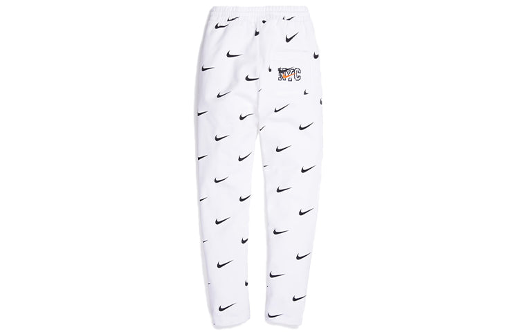 KITH x Nike for New York Knicks AOP Fleece Pant 'White' NKCZ1792-100