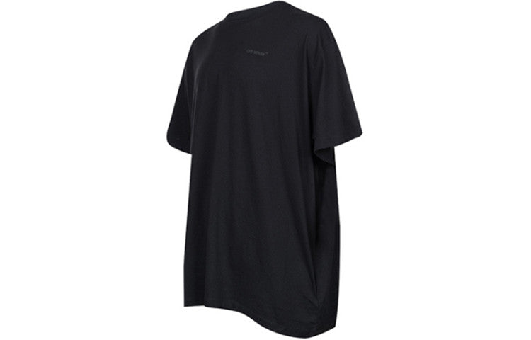 Off-White SS22 Pattern Cotton Short Sleeve Black OMAA038C99JER0041010