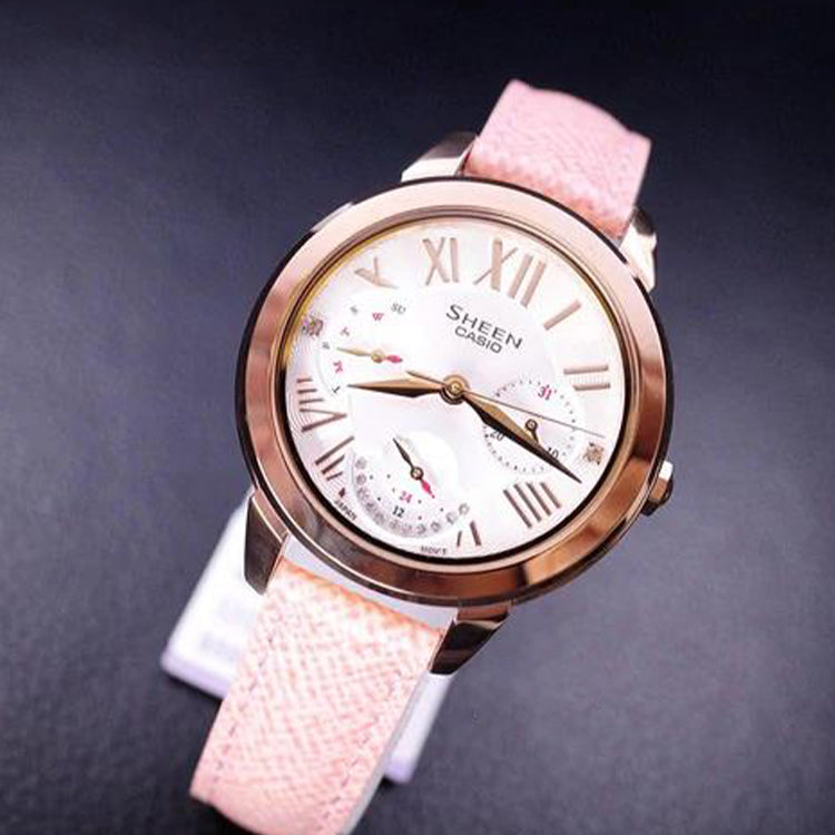 CASIO SHEEN Series Wrist Gold/ Pink Analog SHE-3059PGL-7A
