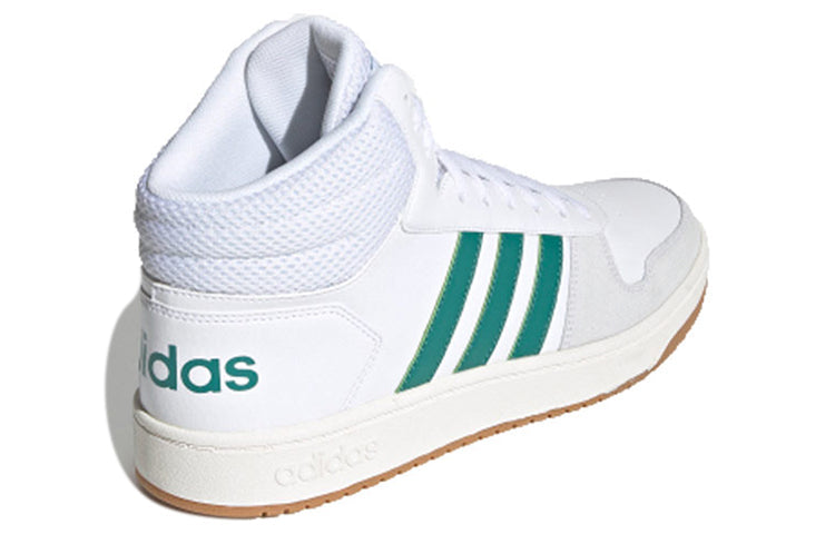 adidas HOOPS 2.0 MID 'White Green' EE7385