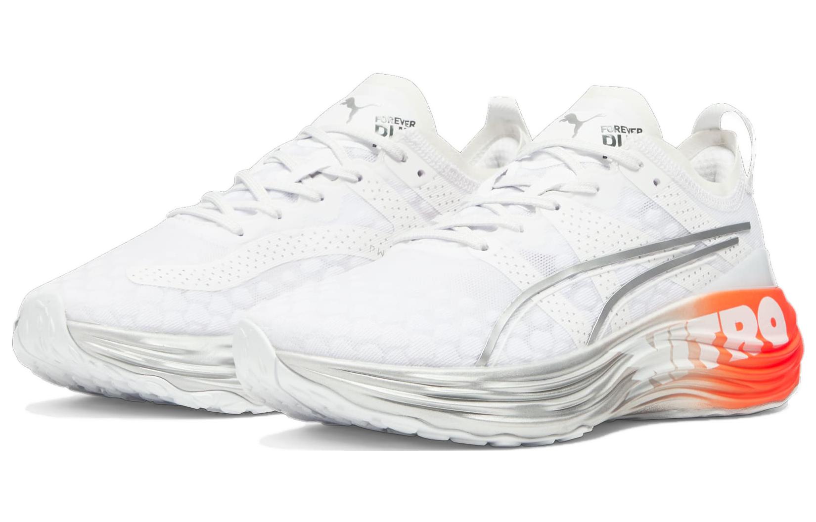 (WMNS) PUMA ForeverRun Nitro 'White Cherry Tomato' 309758-01