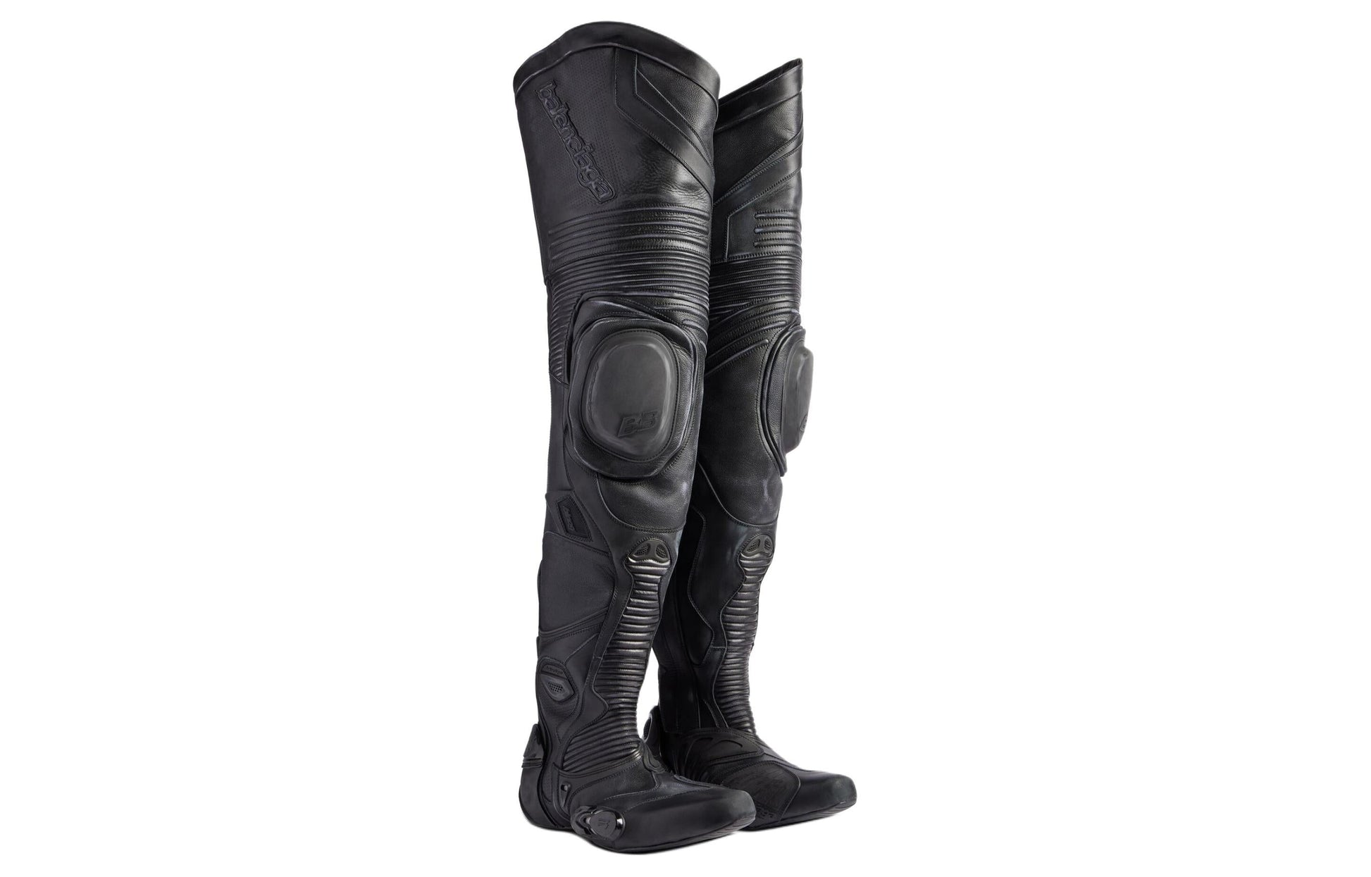 Balenciaga Biker Over-the-knee Boots 'Black' 771185WB6A21000