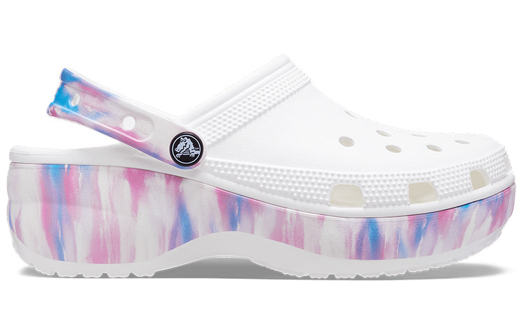 (WMNS) Crocs Classic Platform Dream Clog 'White Purple' 207580-94S