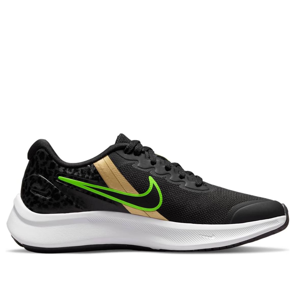 (GS) Nike Star Runner 3 RW 'Black Action Green' DJ0720-001