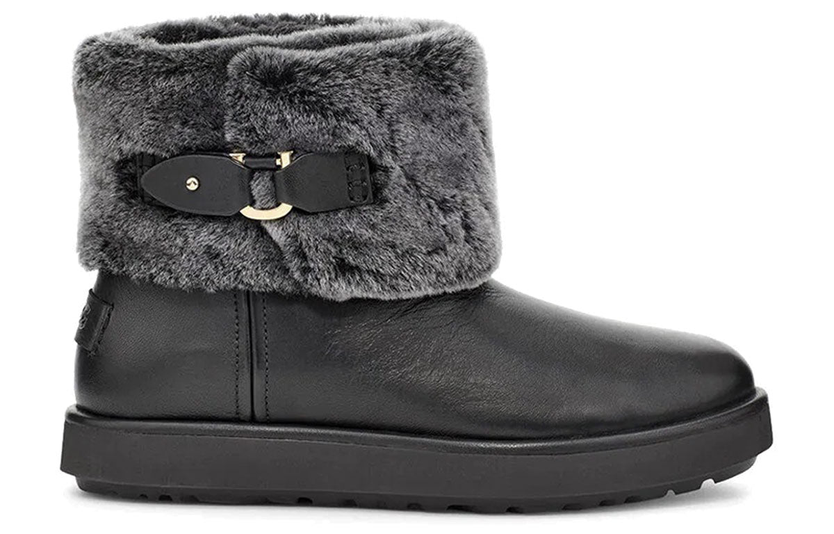 (WMNS) UGG Classic Berge Mini 'Black' 1107089-BLK