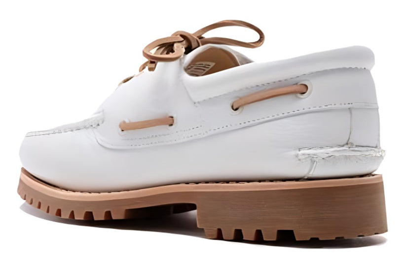 Timberland Authentic Handsewn Boat Shoes 'White Full Grain' A4149EM2
