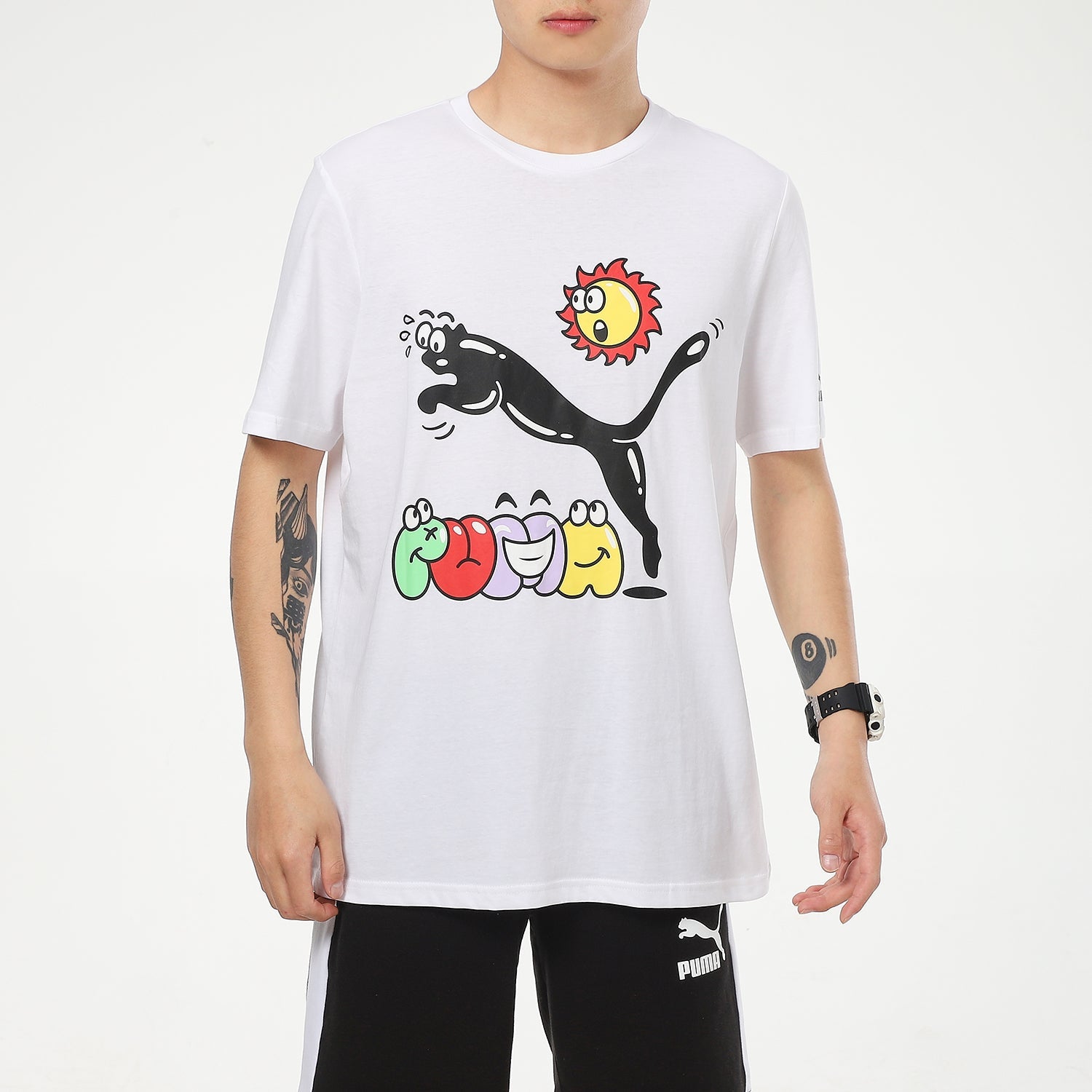PUMA Summer Streetwear T-Shirt 'White' 532612-02