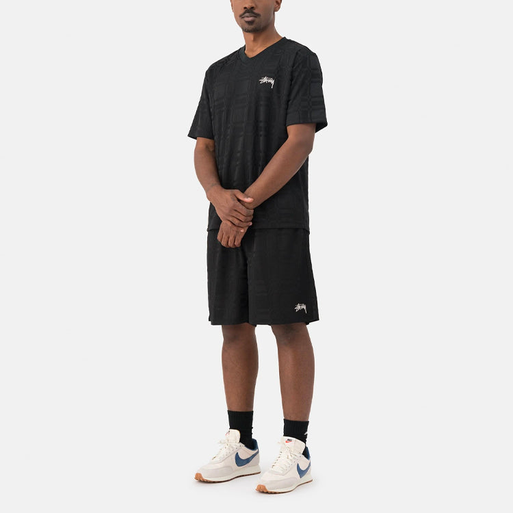 Stussy Pattern Loose Short Sleeve Unisex Black 1140254