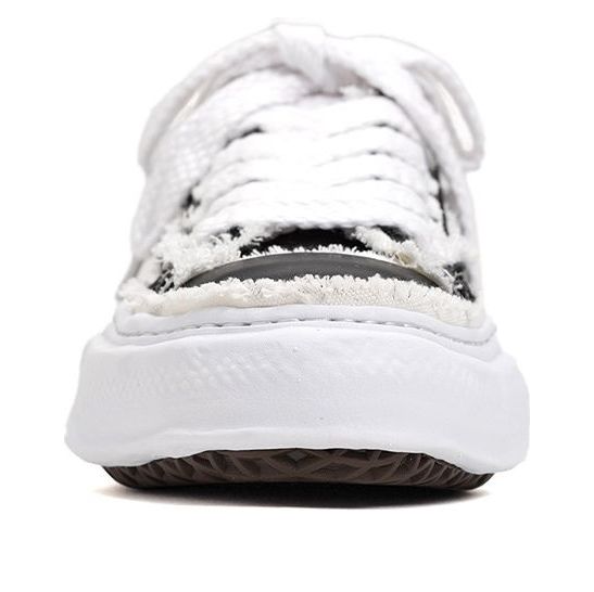 Maison MIHARA YASUHIRO Peterson OG Sole Canvas Low 'Black White' A09FW721-BLACK