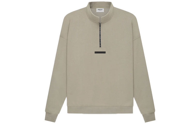 Fear of God Essentials SS21 Mockneck Half Zip 'Moss' FOG-SS21-581